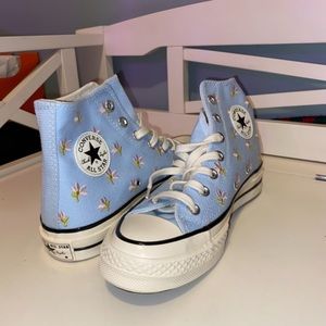 Floral High Top Converse